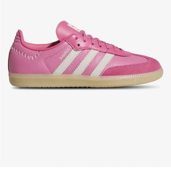 Adidas Samba Pink and White Sneakers